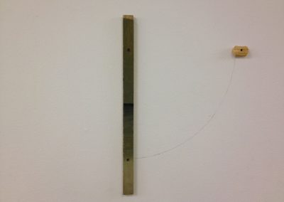 Soosan Danesh, Assemblage II, acrylic on found objects, 60x10cm.