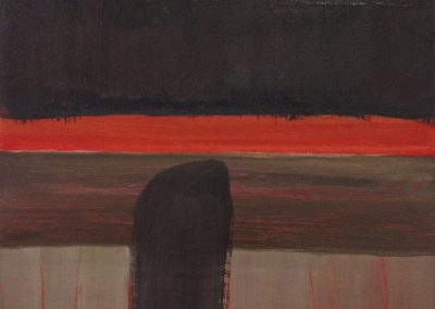 Soosan Danesh, Before dusk, acrylic on panel, 30x30cm