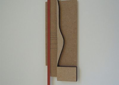 Soosan Danesh, Combined I, Found objects, 44x16cm.