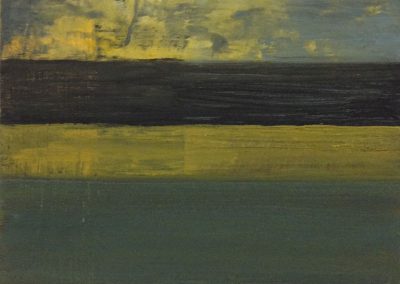 Soosan Danesh, Edinburgh sky, acrylic on panel, 20x20cm, sold