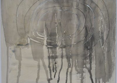 Soosan Danesh, Rain walk, ink and pencil on paper, 30x30cm