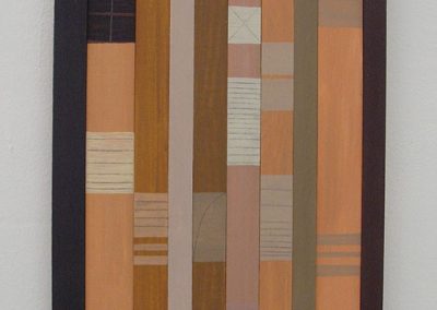 Soosan Danesh, Rhythm3, oil on wood, 60x25cm.